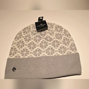 Kate Spade-Flower Cuff Beanie